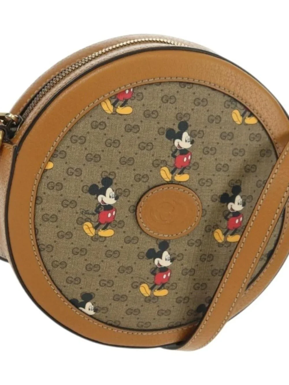 GUCCI Micro GG Supreme Disney Collaboration Bag PVC Beige 603938 Auth YKZ1311M